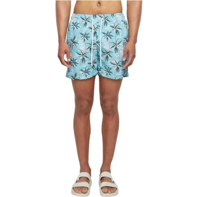 Image of Urban Classics Swimming shorts, Men&#039;s, Size: Large, Tropical bird aop