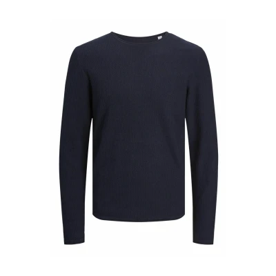 Image of Jack &amp; Jones MIT Rundhals Jumper, Men&#039;s, Size: Small, Mood indigo