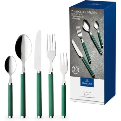 Image of Villeroy &amp; Boch Cutlery Set Play! Green Garden 30 pieces