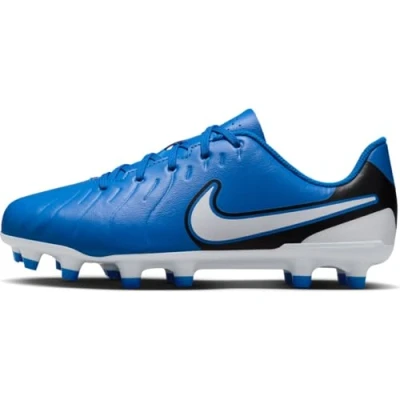 Image of Nike Performance JR Legend 10 CLUB FG/MG Unisex Moulded stud football boots for kids, Size: 3, Blue/white Synthetics