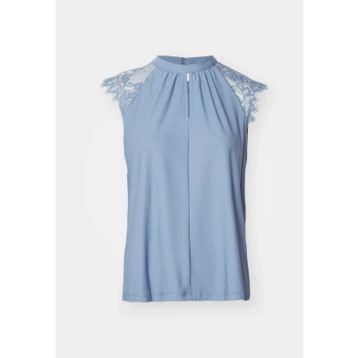 Image of Vero Moda Vmmilla TEE Blouse, Women&#039;s, Size: Small, China blue