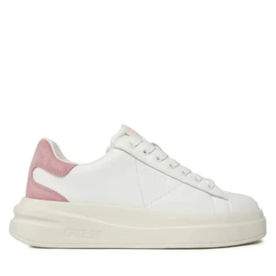 Image of Guess Elbina Trainers, Women&#039;s, Size: 3, White leather and imitation
