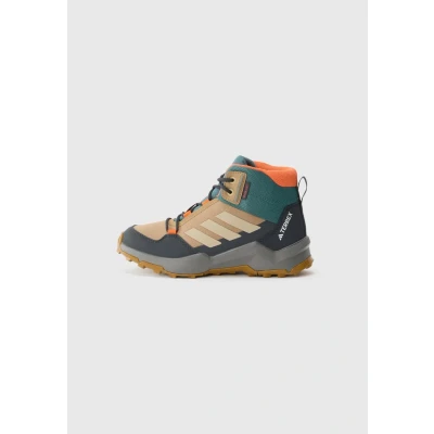 Image of adidas Unisex Kid&#039;s Terrex Ax4r Mid Rain.rdy Hiking Shoes, Cardboard Savannah Semi Impact Orange, 6 UK Child