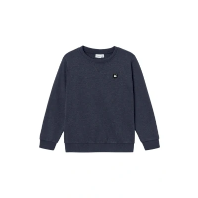 Image of NAME IT Boys Nkmvimo LS Sweat Bru Noos Sweatshirt, Dark Sapphire, 134 140