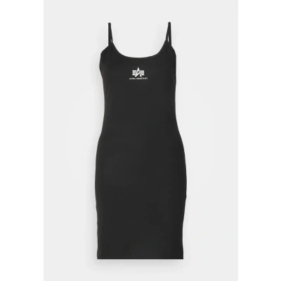 Image of Alpha Industries Basic Small LOGO Shift dress, Women&#039;s, Size: Small, Black