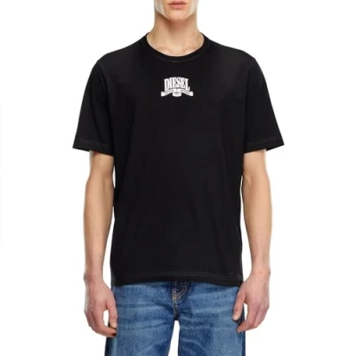 Image of Diesel Adjust Print Tshirt, Men&#039;s, Size: XL, Black