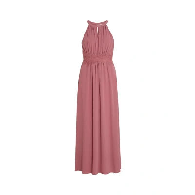 Image of VILA Vimilina Halterneck Maxi dress, Women&#039;s, Size: 10, Mesa rose