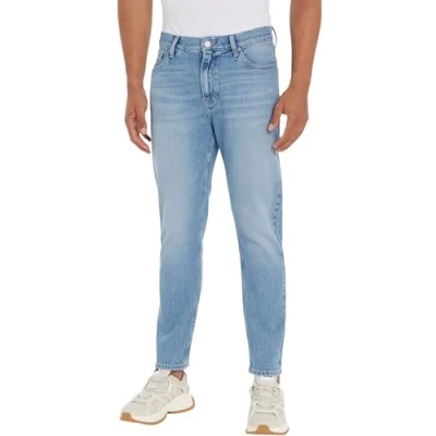 Image of Tommy Jeans Tapered Fit Dad Jeans, Denim (Denim Light), 28W / 32L