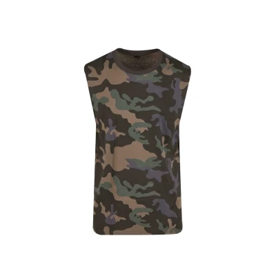 Image of Brandit Men&#039;s T Shirt Sleeveless, Dark Camo, M