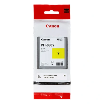 Image of CANON CARTUCHO Tinta Amarillo PFI 030 AMARILLO/55ML/Compatible Plotter TA 20, 30
