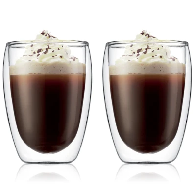 Image of Bodum 4559 10 PAVINA Double Walled Thermo Glasses, 0.35 L, 12 oz, Pair