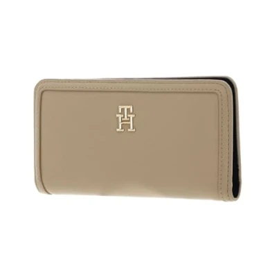 Image of Tommy Hilfiger TH Monotype Large Slim Wallet Harvest Wheat, Einheitsgröße, Elegant