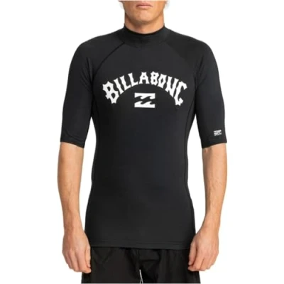 Image of Billabong LOGO Rash vest, Men&#039;s, Size: Medium, Black