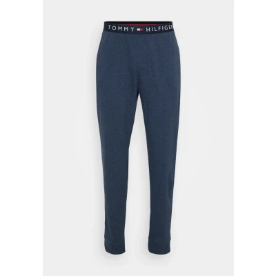 Image of Tommy Hilfiger Original Cuffed Pyjama bottoms, Men&#039;s, Size: XS, Preppy navy heather
