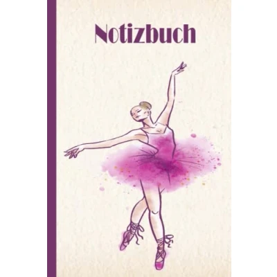 Image of Ballett Notizbuch: Notizbuch, breit liniert, liniertes Papier Notizbuch für Schule, Studenten, Geschenk Kinder, Jungen, Mädchen, Liebhaber