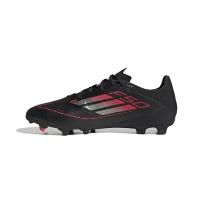 Image of adidas Performance F50 League Moulded stud football boots Core black iron metallic lucid red, Men&#039;s, Size: 35, red