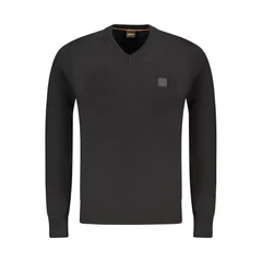 Image of Black Cotton Sweater