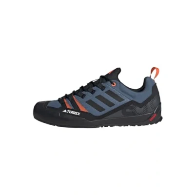 Image of adidas Unisex&#039;s Terrex Swift Solo 2.0 Hiking Shoes Sneaker, Wonder Steel Core Black Orange, 4 UK