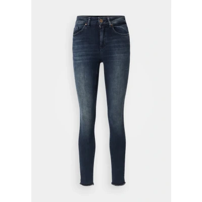 Image of ONLY Onlblush LIFE MID RAW Jeans Skinny Fit Blue / black, Women&#039;s, Size: 14x34, black