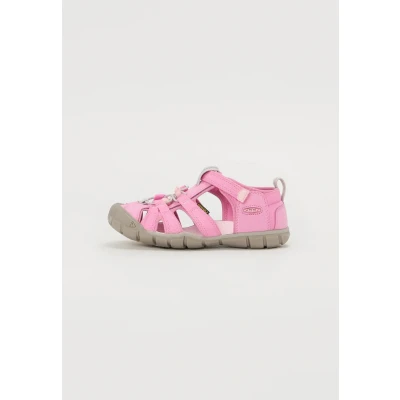 Image of Keen Seacamp Walking sandals for kids, Size: 5, Moonlite mauve/giggle pink Textile