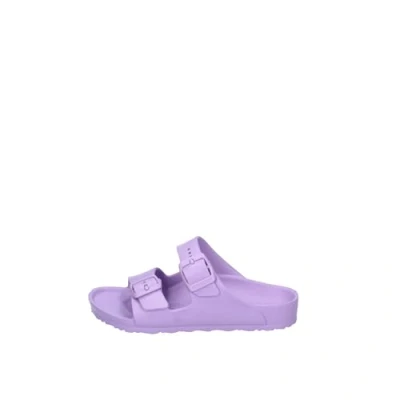 Image of Birkenstock Arizona Pool slides for kids, Size: 13.5K, Lilac Synthetics