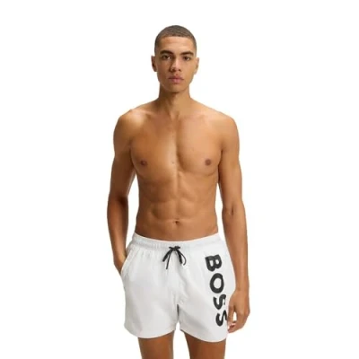Image of BOSS Octopus Swimming shorts, Men&#039;s, Size: XS, White