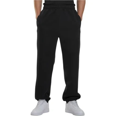 Image of Urban Classics Fluffy Tracksuit bottoms, Men&#039;s, Size: Large, Black