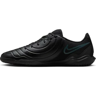 Image of Nike Performance Tiempo Legend 10 CLUB IC Indoor football boots, Size: 6, Black/deep jungle Imitation leather/ textile
