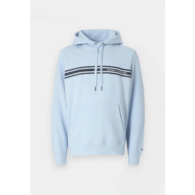 Image of Tommy Hilfiger Men&#039;s Pullover Hoodie, Breezy Blue, XS