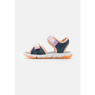 Image of Superfit Pebbles Walking sandals for kids, Size: 12.5K, Blue/orange Imitation leather/ textile