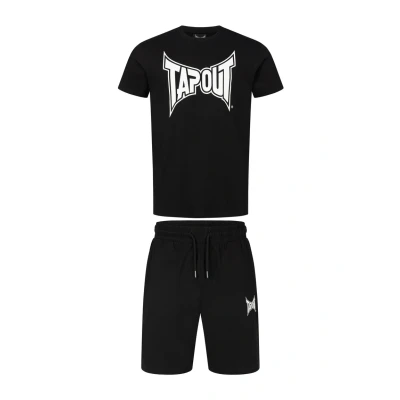 Image of Tapout Men&#039;s T Shirt &amp; Shorts Set, Regular Fit, Black, S