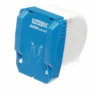 Image of Rapid R5050 Staple Refill Cassette, For Stapling up to 50 Sheets, Use with the 5050e Electric Stapler, Includes 5000 Staples, 20993500
