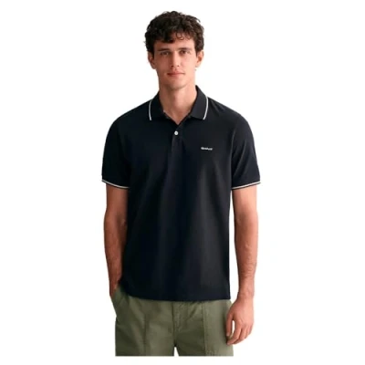 Image of GANT Tipping Polo shirt, Men&#039;s, Size: 3XL, Schwarz