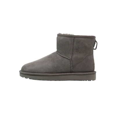 Image of UGG Classic MINI ankle boots, Women&#039;s, Size: 3, Grey Sheepskin