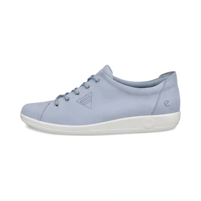 Image of ECCO SOFT 2.0 Trainers, Women&#039;s, Size: 6, Dusty blue Suede