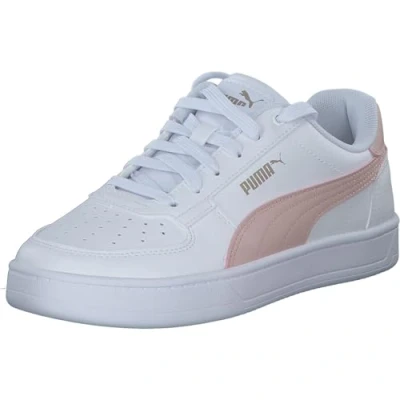 Image of Puma Caven 2.0 Unisex Trainers, Size: 9.5, White/rose quartz/gold High quality imitation leather
