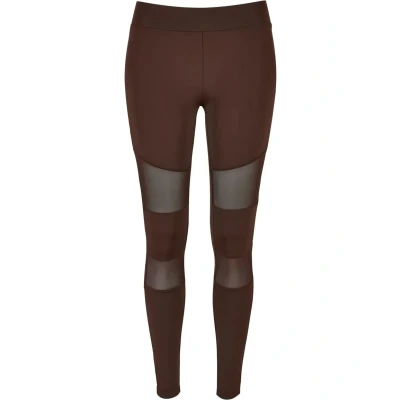 Image of Urban Classics Curvy TECH Leggings Trousers, Women&#039;s, Size: Medium, Brown