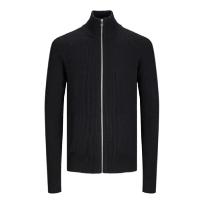 Image of Jack &amp; Jones Jjpannel ZIP Cardigan Cardigan, Men&#039;s, Size: XL, Black
