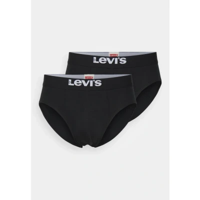 Image of Levi&#039;s MEN Solid Basic Brief 2 PACK Pants, Men&#039;s, Size: Small, Black
