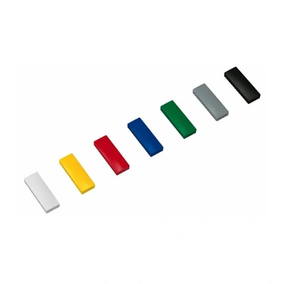 Image of 10 x Rectangle Strong Plastic 1kg Pull 54mm 19mm 9mm Colourful