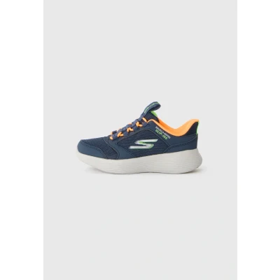 Image of Skechers Performance GO RUN 400 V2 Trainers for kids, Size: 12.5K, Navy/orange/lime shoes