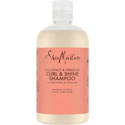 Image of Shea Moisture Coconut &amp; Hibiscus Curl Shine Shampoo 379ml