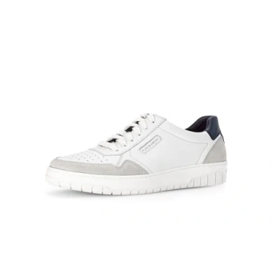 Image of Gabor Trainers, Men&#039;s, Size: 10, Whiteoffwhitedenim Leather