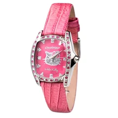 Image of Chronotech Analog Clock CT7094SS 50, Pink, 32MM, strip
