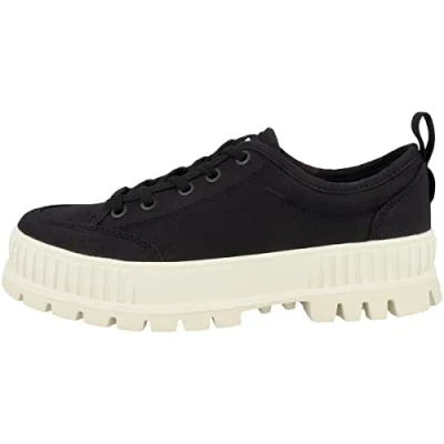Image of Palladium Pallashock Unisex Trainers, Size: 9, Black Textile