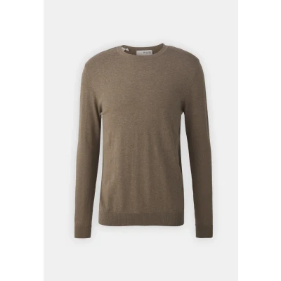 Image of Selected Homme Slhberg CREW NECK Jumper, Men&#039;s, Size: XXL, Teak/melange
