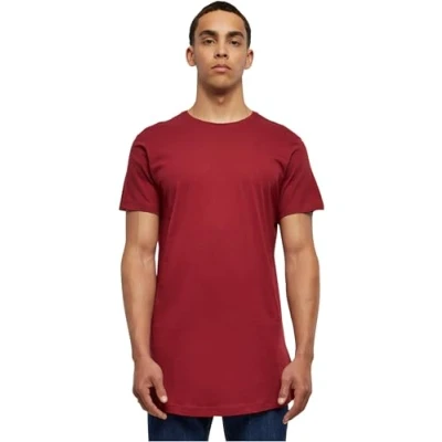 Image of Urban Classics Shaped LONG DO NOT USE Basic Tshirt, Men&#039;s, Size: XXL, Burgundy