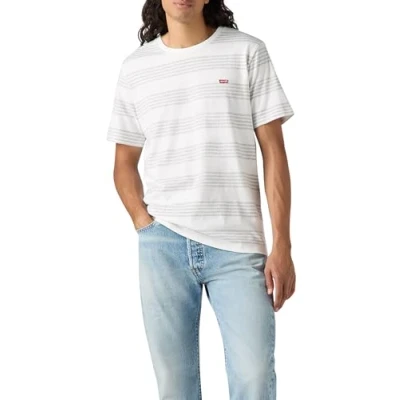 Image of Levi&#039;s Original TEE Print Tshirt, Men&#039;s, Size: XS, Bright white