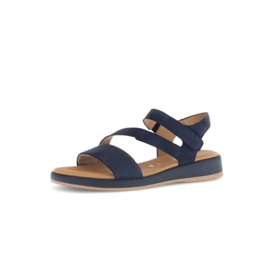 Image of Gabor Women&#039;s Strappy Sandals, Blue 10, 38 EU