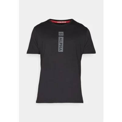 Image of Alpha Industries PP T Print Tshirt, Men&#039;s, Size: Small, Black